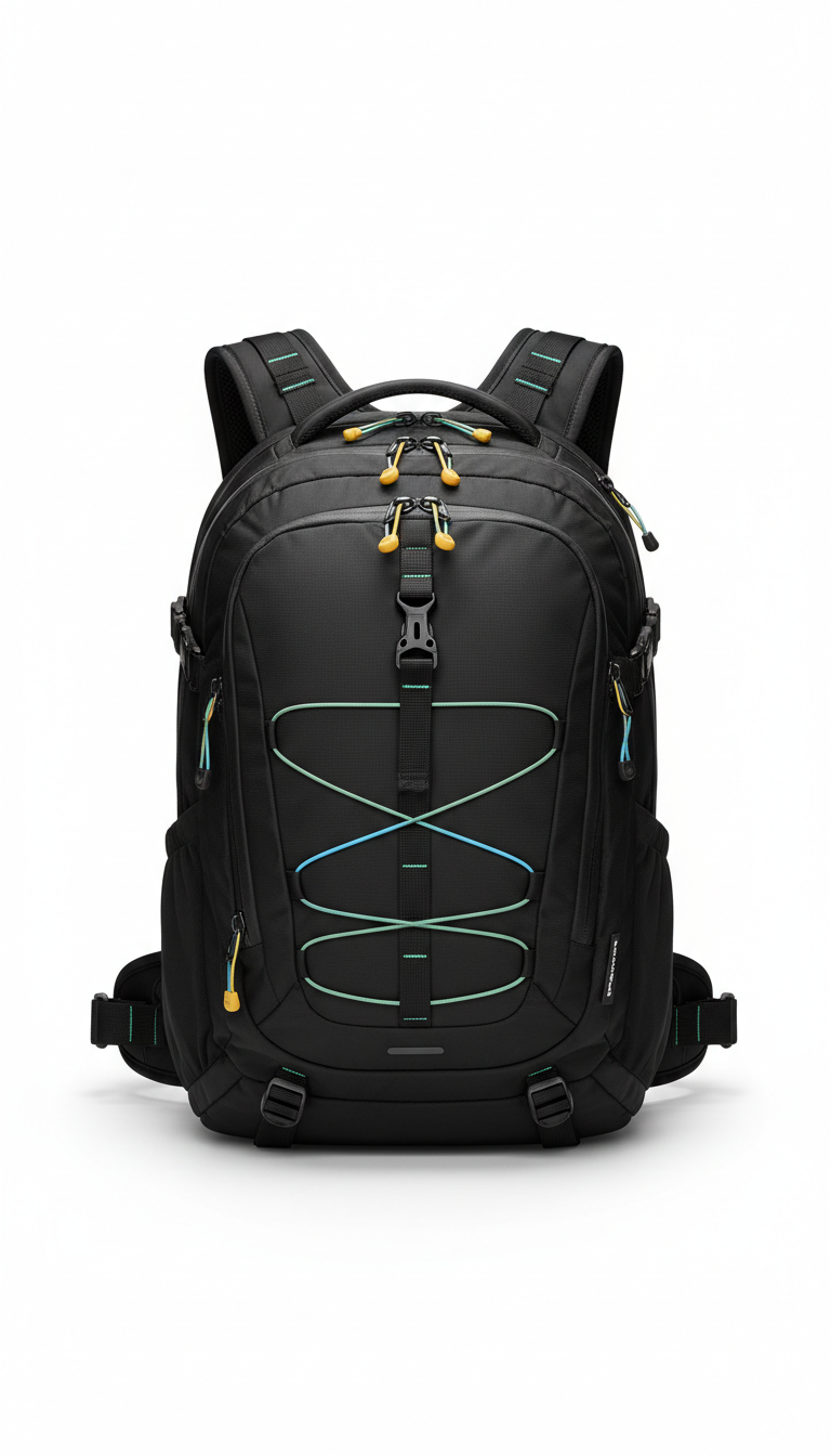 Jet Black Technical Daypack